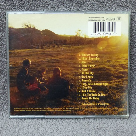 The Thorns by The Thorns Audio CD 2003 Sony Music CK 86958 Rock Pop - Picture 3 of 10